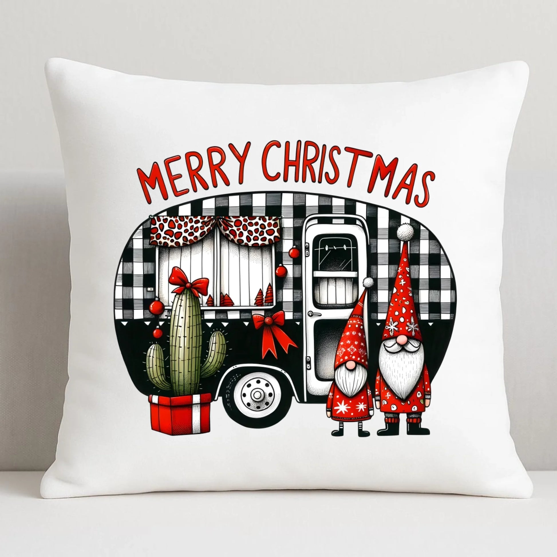 Merry Christmas | Świąteczna poduszka BN44 - StoryCups.pl