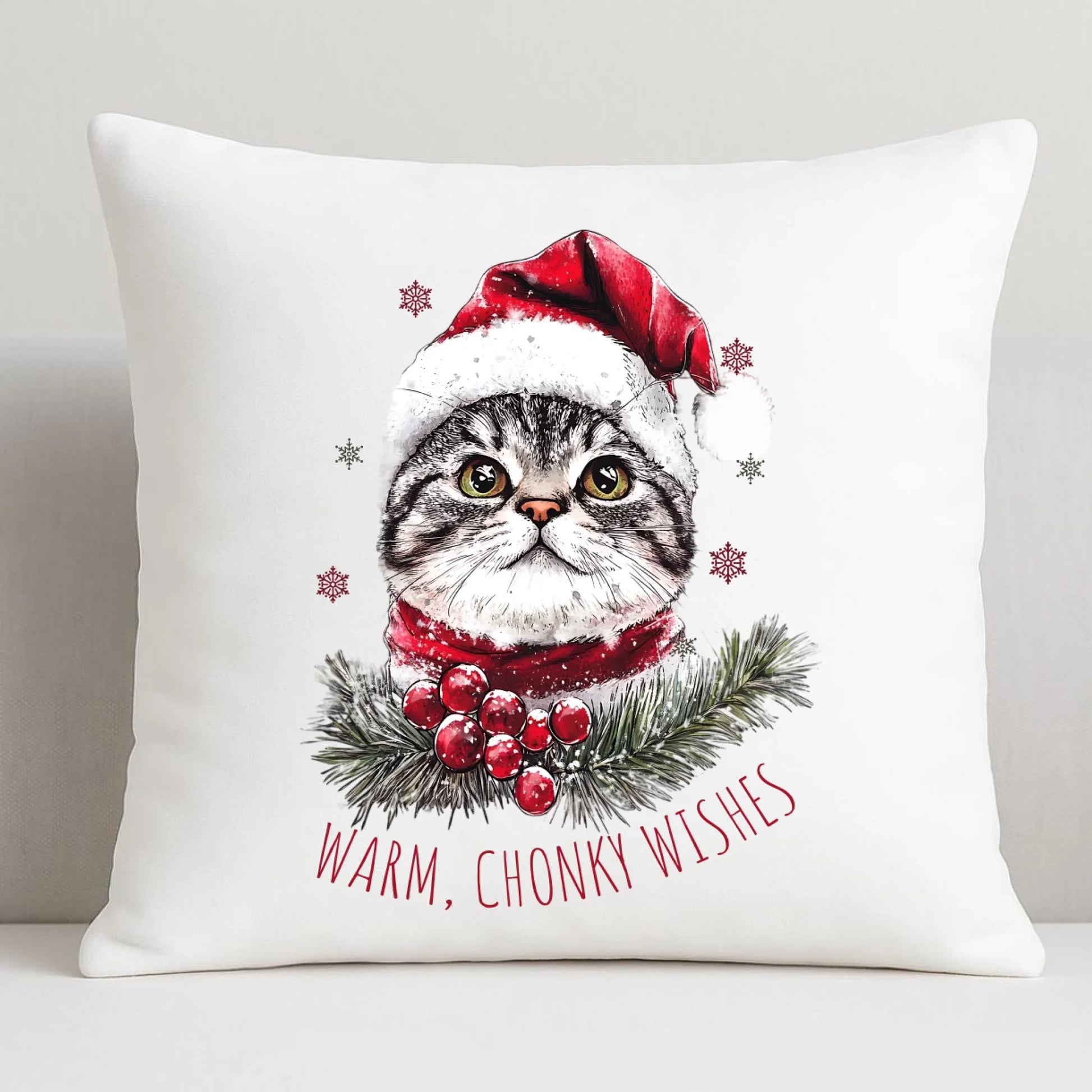 Warm, Chonky Wishes | Świąteczna poduszka BN36 - StoryCups.pl