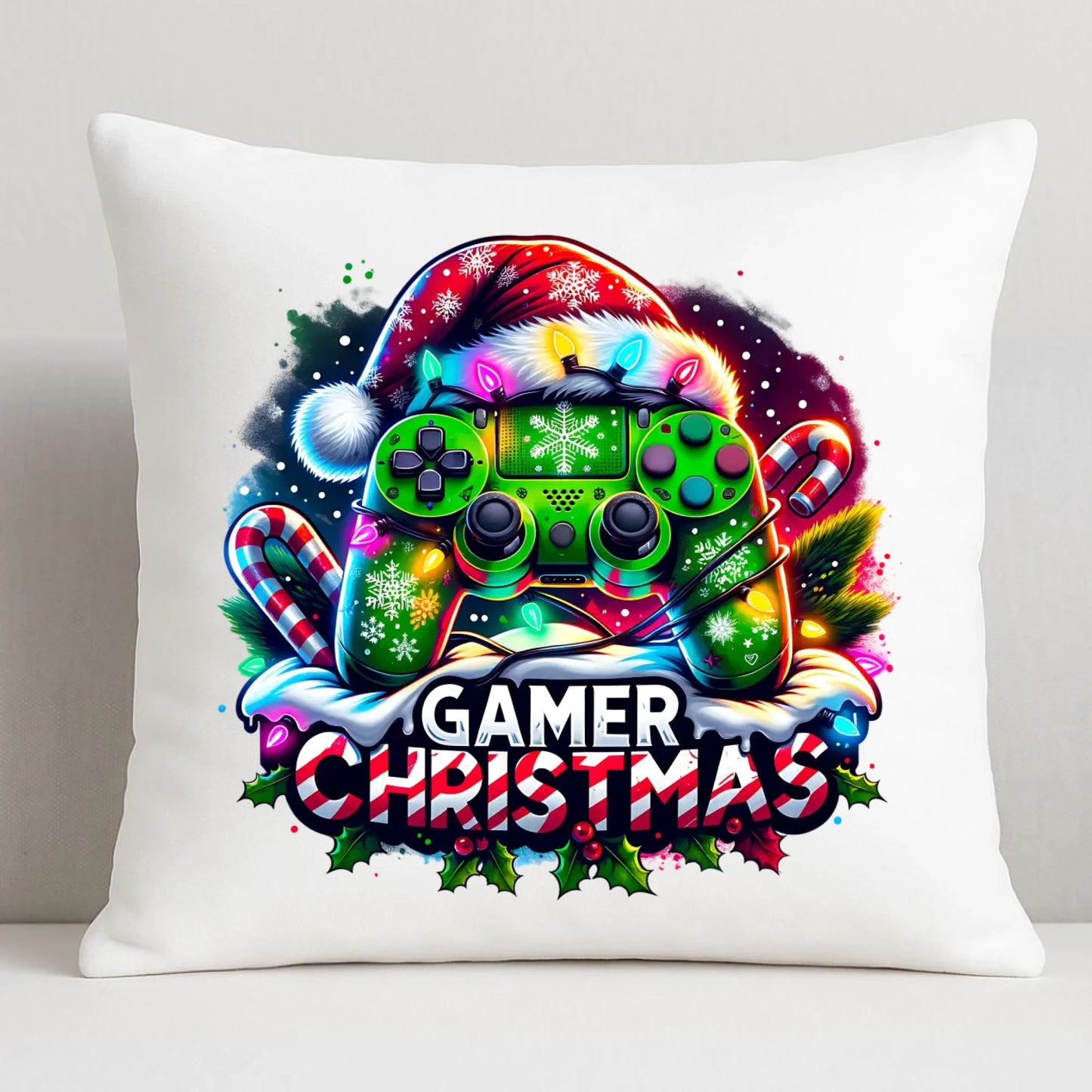 Świąteczny gracz | Poduszka na święta dla gracza BN22 - StoryCups.pl