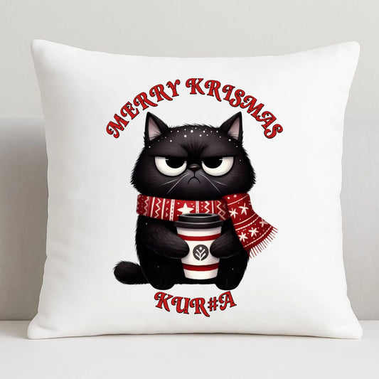 Merry krismas | Świąteczna poduszka BN34 - StoryCups.pl