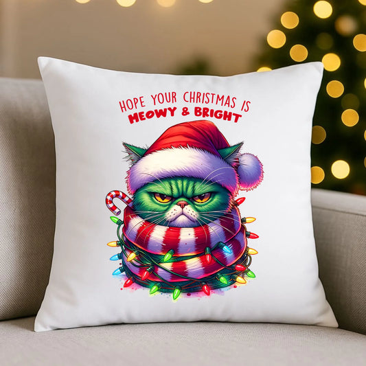 Meowy & Bright | Świąteczna poduszka BN101 - StoryCups.pl