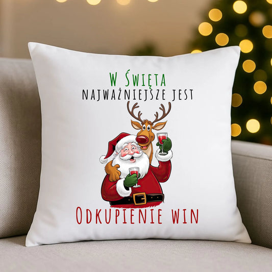 Odkupienie win | Świąteczna poduszka BN73 - StoryCups.pl