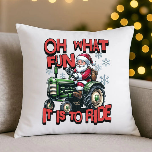 Oh what fun it is to ride | Świąteczna poduszka BN48 - StoryCups.pl