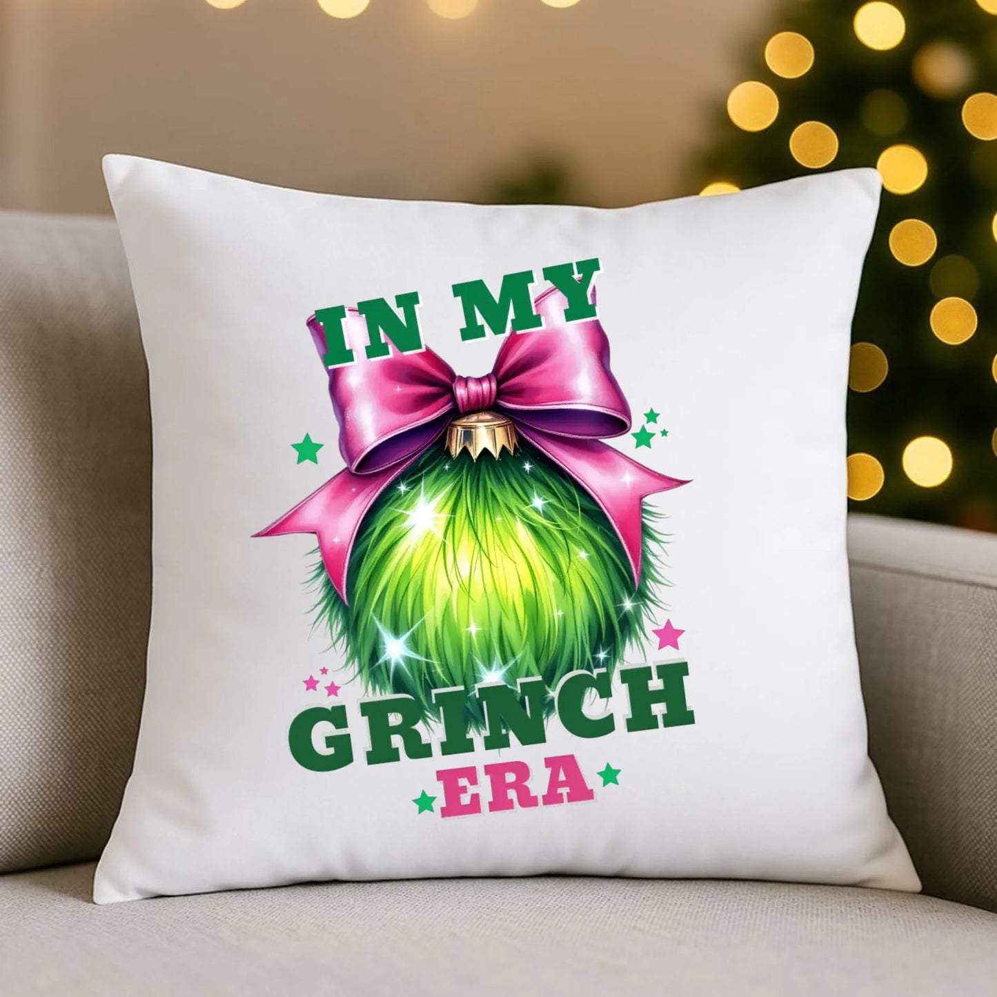 In my Grinch era | Poduszka świąteczna BN26