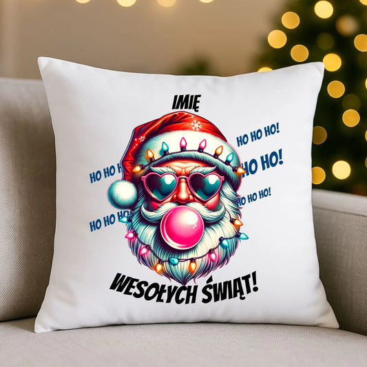 Mikołaj | Świąteczna poduszka z imieniem na Mikołajki BN17 - StoryCups.pl