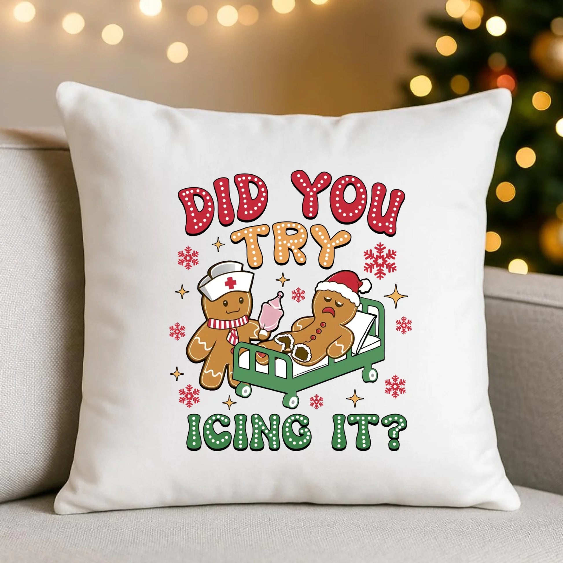 Did you try icing it? | Świąteczna poduszka dla pielęgniarki BN78 - StoryCups.pl