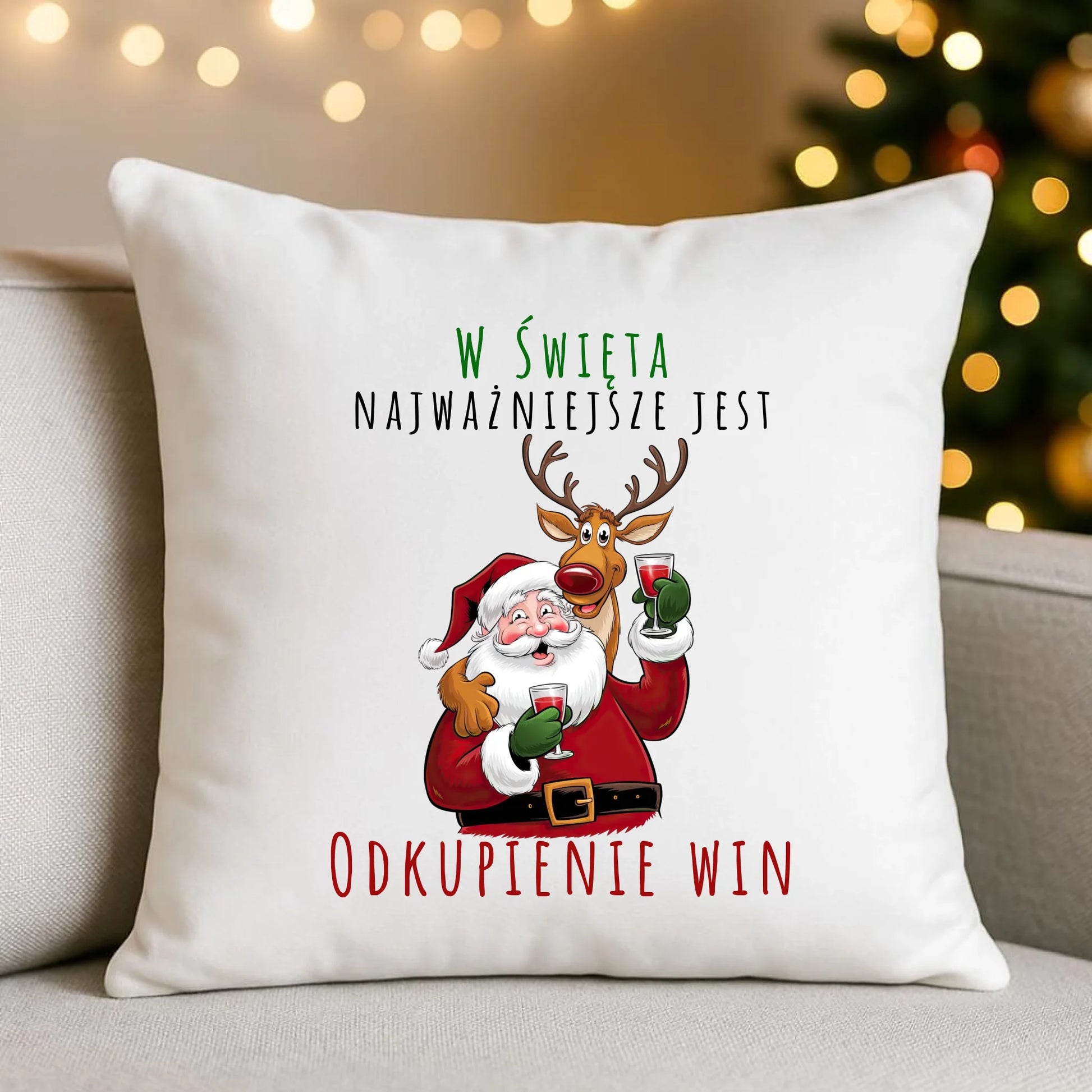 Odkupienie win | Świąteczna poduszka BN73 - StoryCups.pl