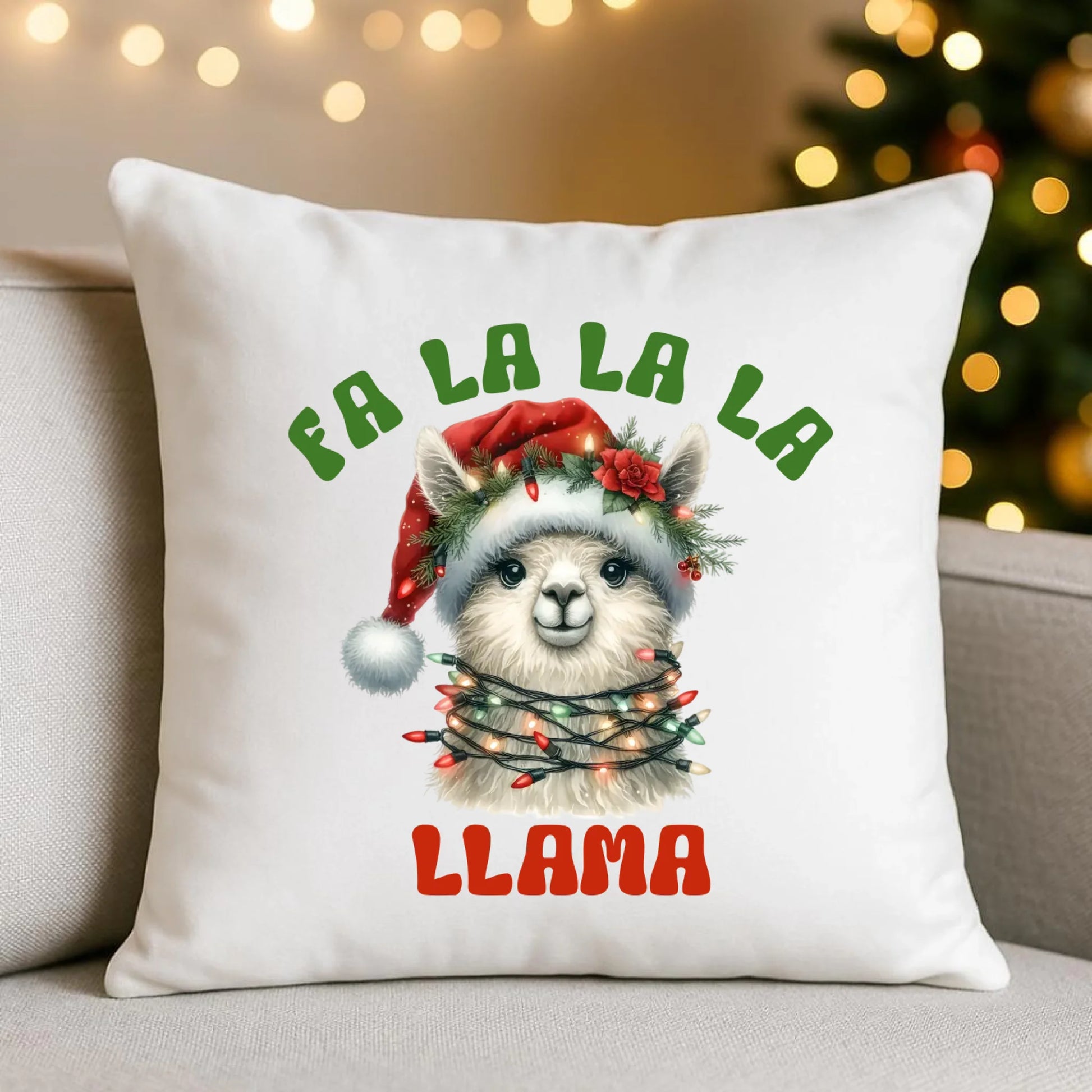 Fa la la la lama | Świąteczna poduszka BN71 - StoryCups.pl
