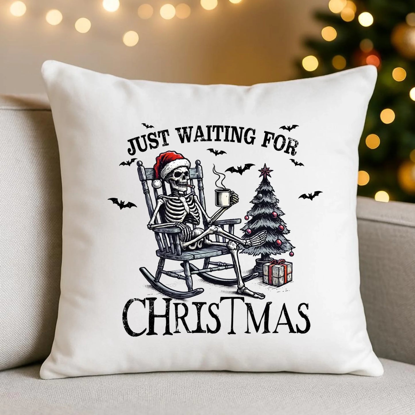 Czekam tylko na święta | Świąteczna poduszka BN56 - StoryCups.pl