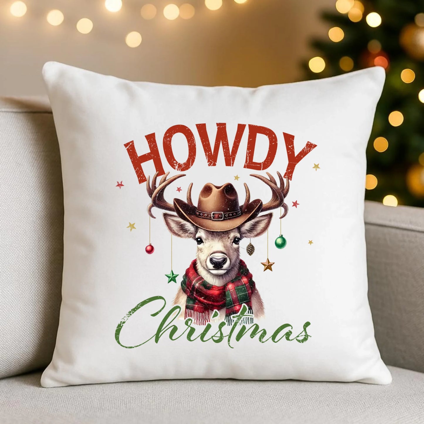 Howdy Christmas | Świąteczna poduszka BN54 - StoryCups.pl