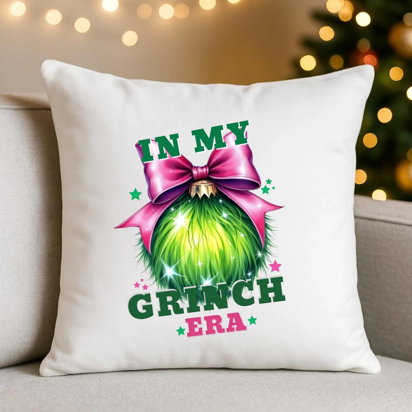 In my Grinch era | Poduszka świąteczna BN26