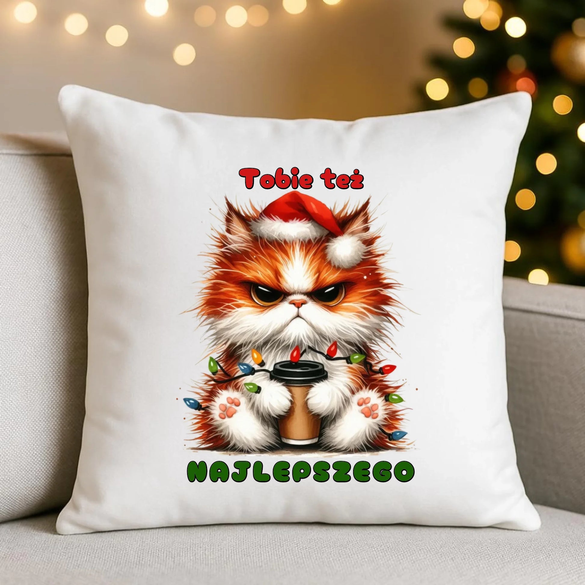 Najlepszego | Świąteczna poduszka BN32 - StoryCups.pl