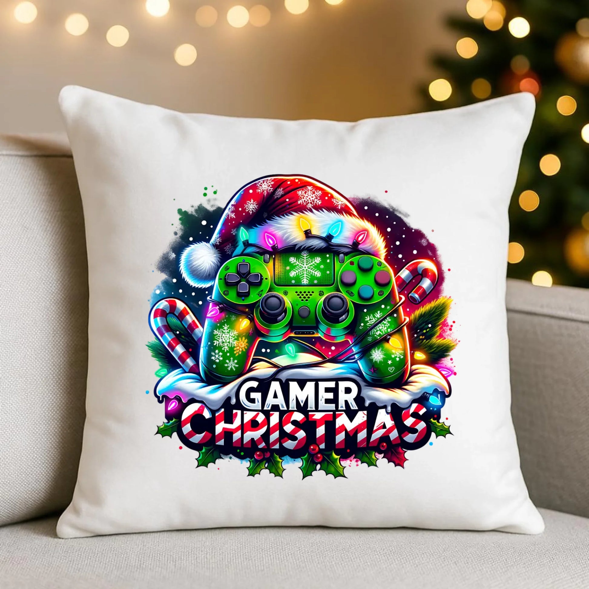 Świąteczny gracz | Poduszka na święta dla gracza BN22 - StoryCups.pl