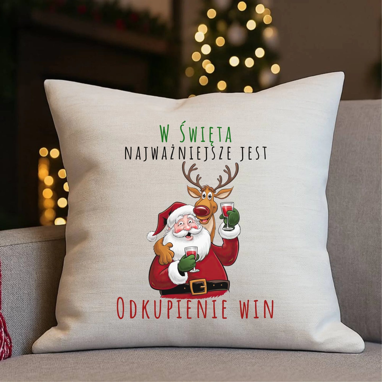 Odkupienie win | Świąteczna poduszka BN73 - StoryCups.pl
