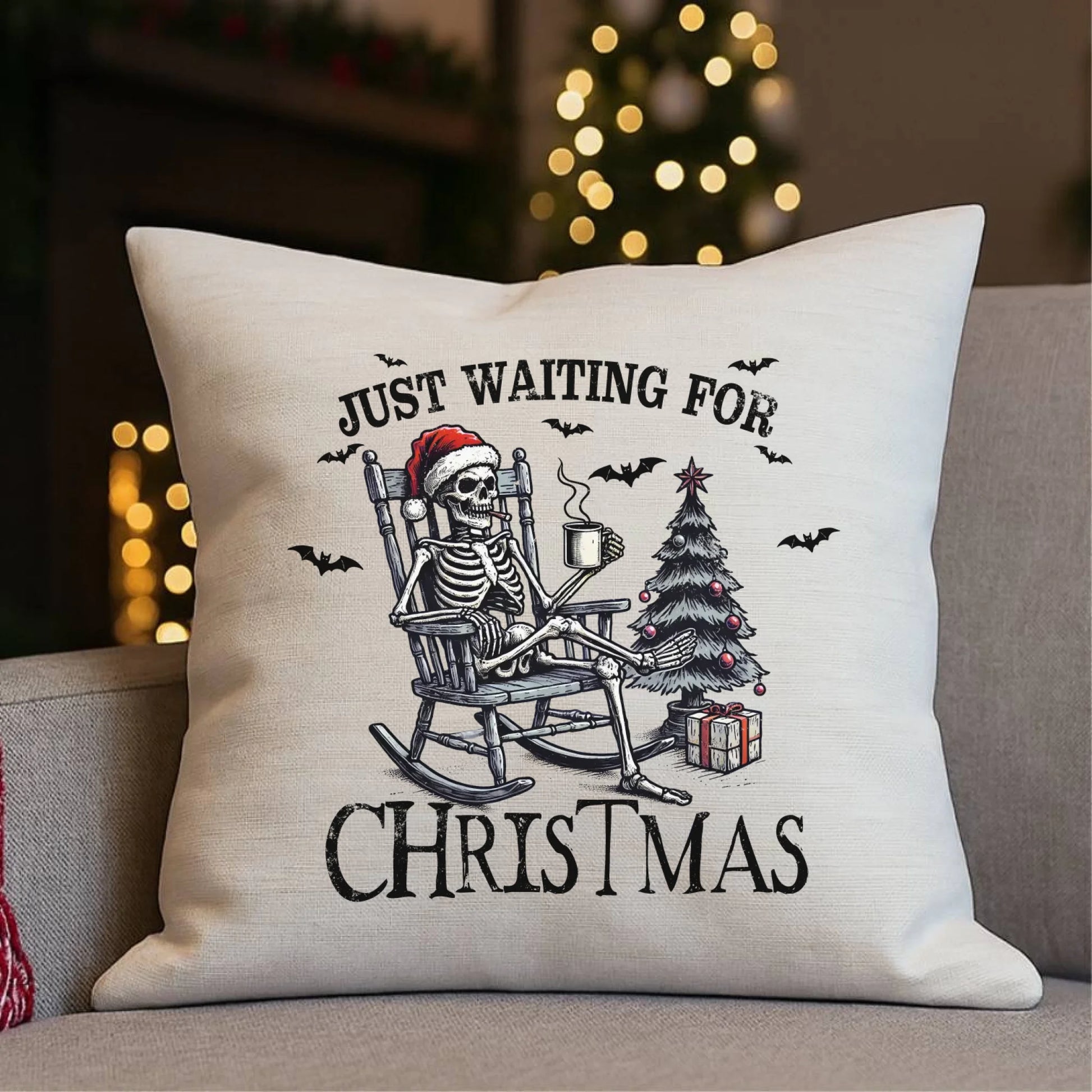 Czekam tylko na święta | Świąteczna poduszka BN56 - StoryCups.pl