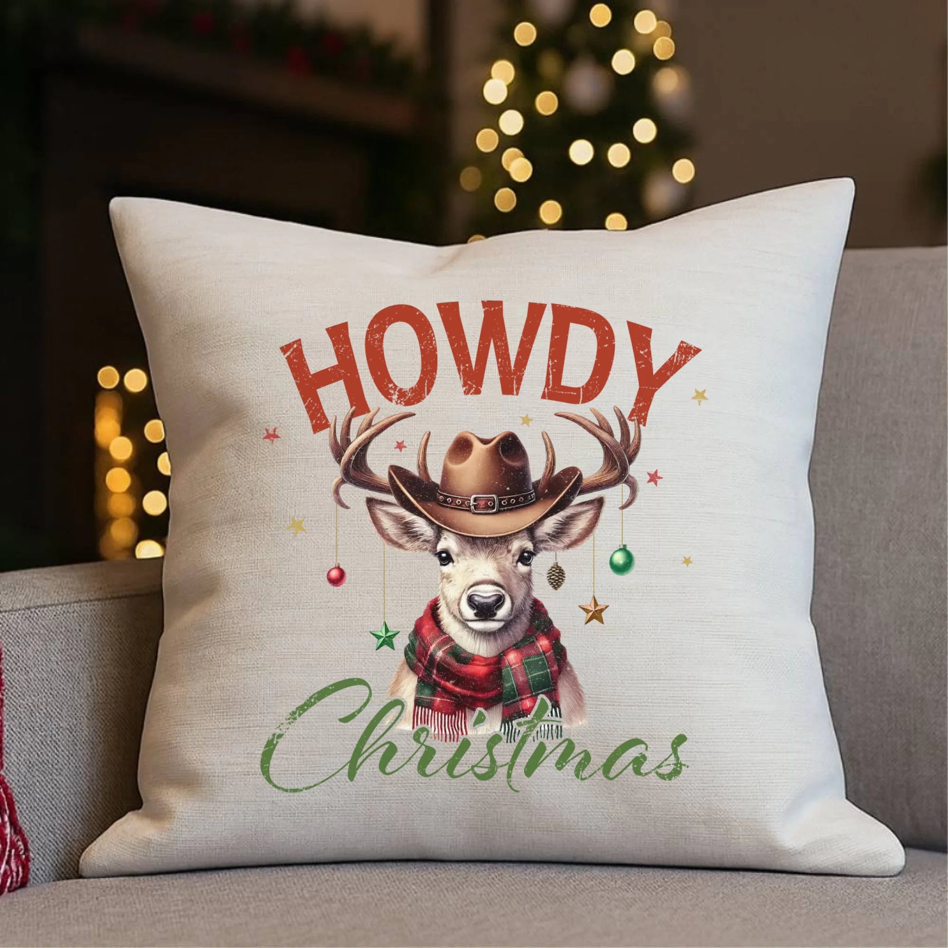 Howdy Christmas | Świąteczna poduszka BN54 - StoryCups.pl
