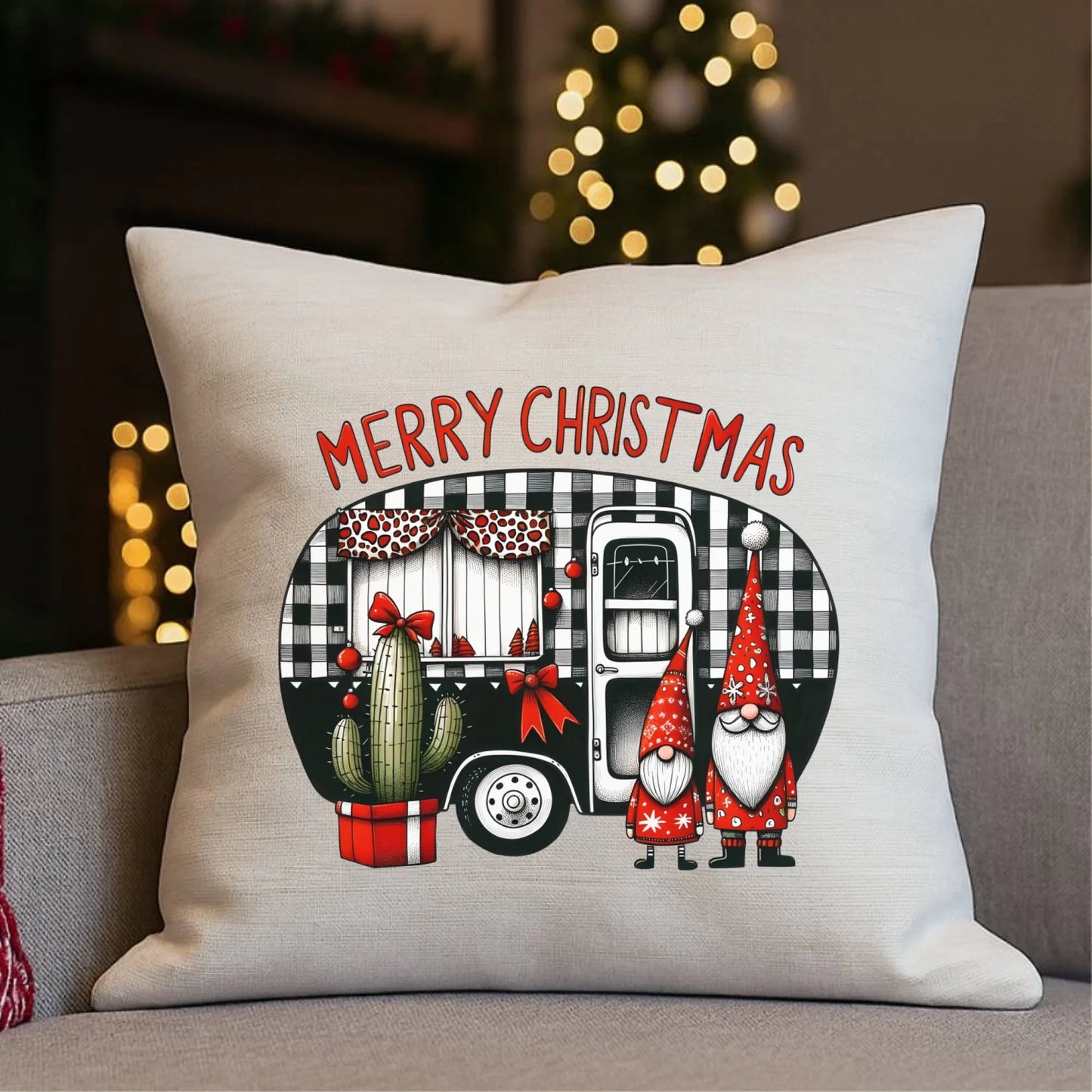 Merry Christmas | Świąteczna poduszka BN44 - StoryCups.pl
