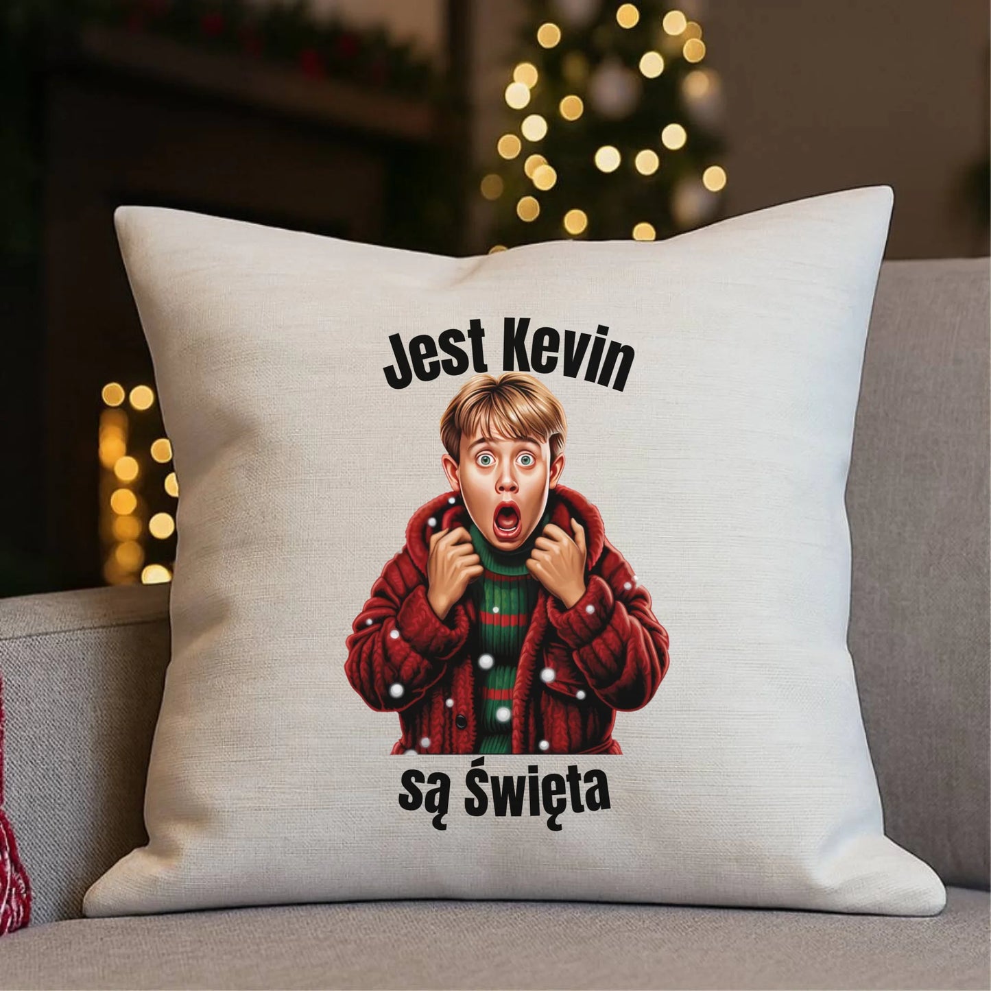 Jest Kevin, są święta | Świąteczna poduszka BN27 - StoryCups.pl