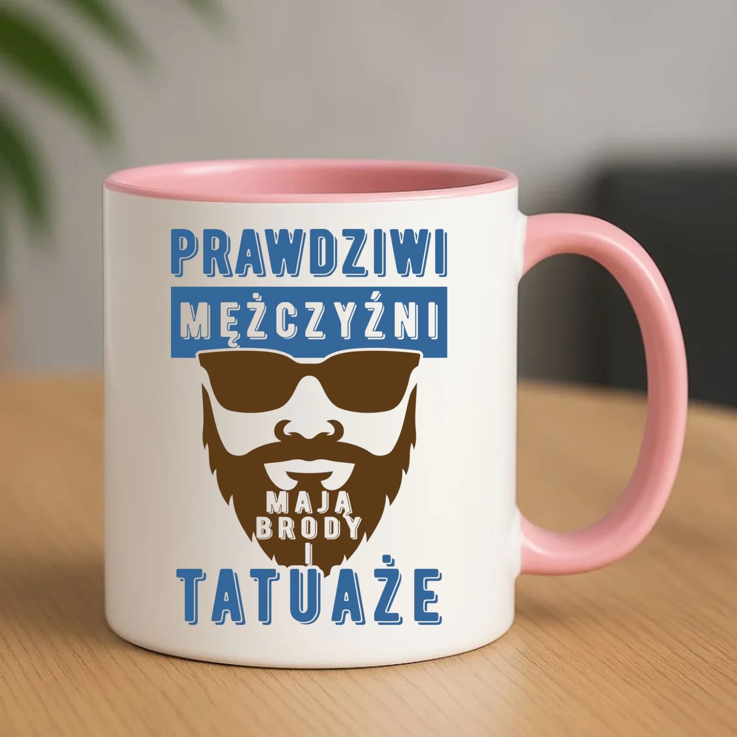 Kubek - Prezent dla faceta - Prawdziwi mężczyźni mają brody i tatuaże DCH22 - StoryCups.pl