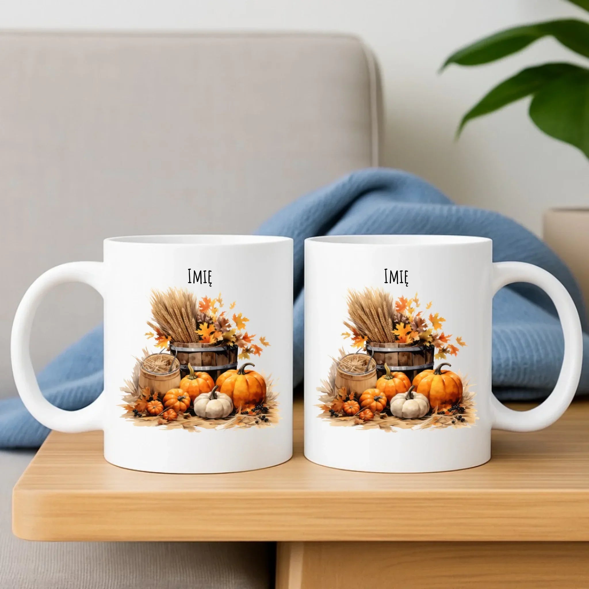 Kubek na jesień - Harvest vibes - personalizowana JS09 - StoryCups.pl