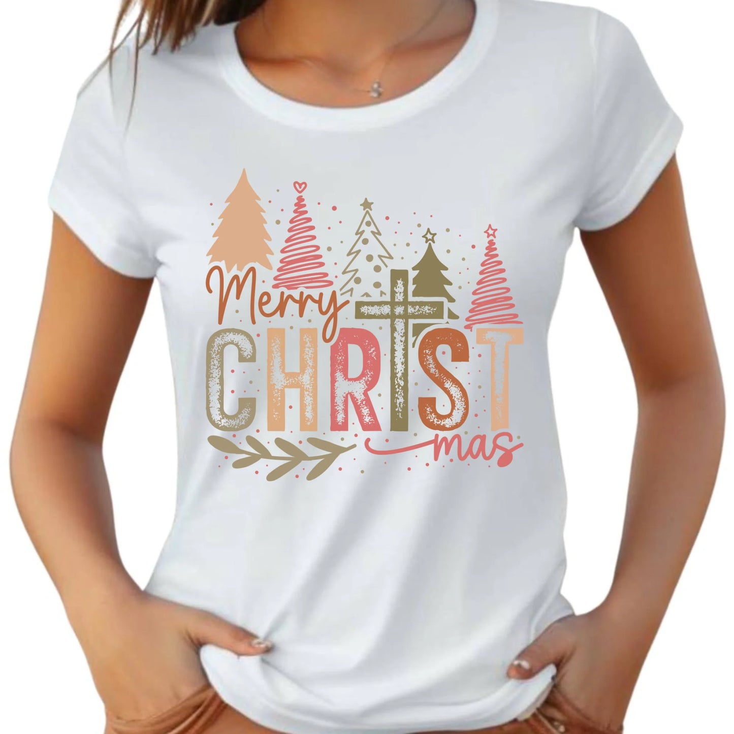 Koszulka damska świąteczna - Merry Christmas BN01 - StoryCups.pl