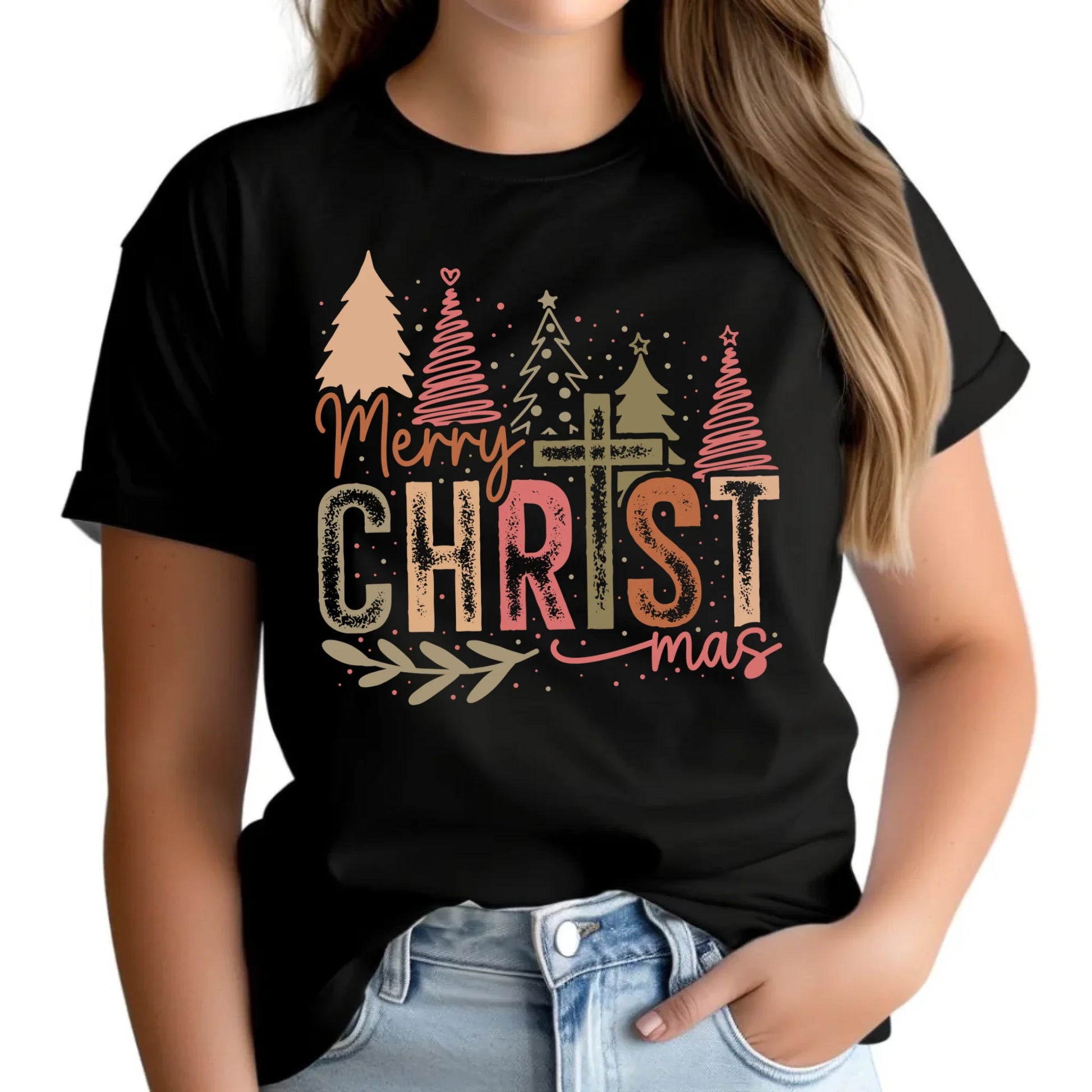 Koszulka damska świąteczna - Merry Christmas BN01 - StoryCups.pl