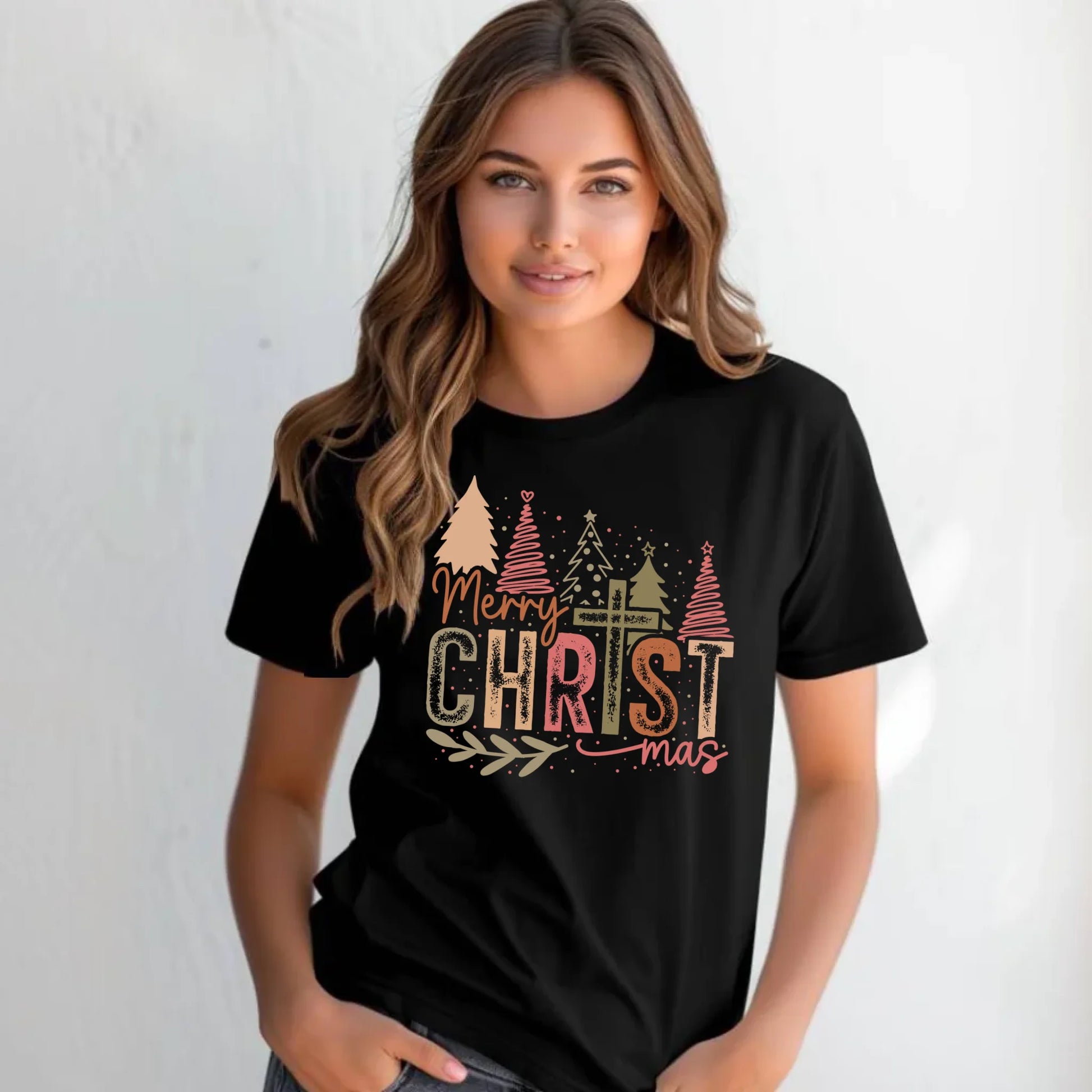 Koszulka damska świąteczna - Merry Christmas BN01 - StoryCups.pl