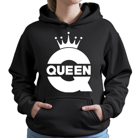 Bluza damska z kapturem - Queen W40