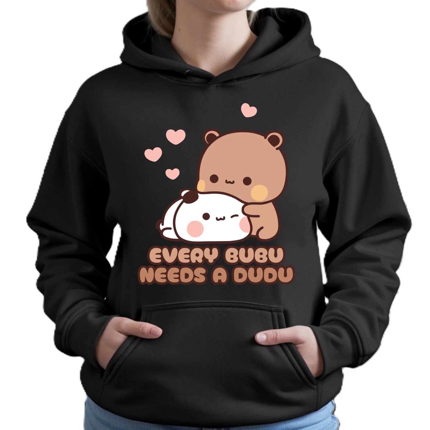 Bluza damska z kapturem - Every Bubu needs a Dudu W33 - StoryCups.pl