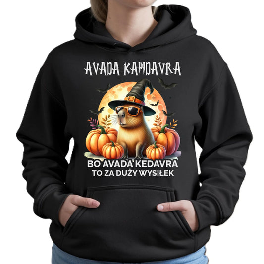 Bluza damska z kapturem halloweenowa - Kapibara - Avada Kapidavra HL21 - StoryCups.pl