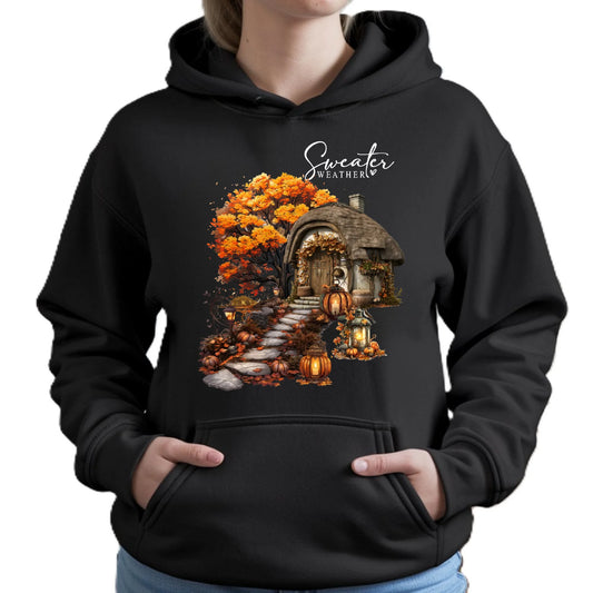 Bluza damska z kapturem jesieniara - Sweater weather JS15 - StoryCups.pl