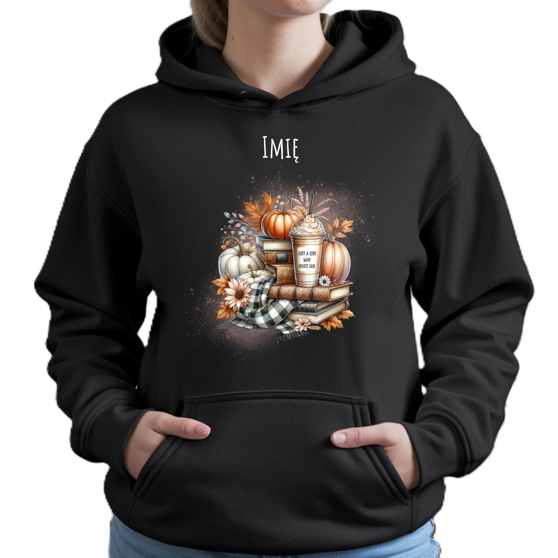 Bluza damska z kapturem jesienna - Książkara - personalizowana JS14 - StoryCups.pl