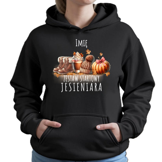 Bluza damska z kapturem jesieniara – Zestaw startowy - personalizowana JS05 - StoryCups.pl