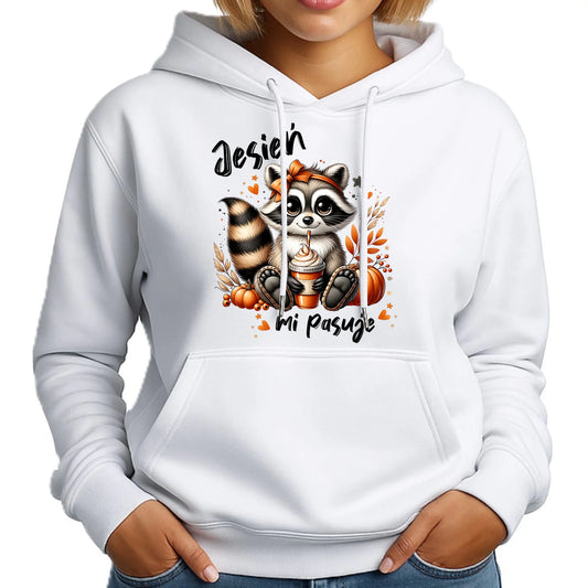 Bluza damska z kapturem jesienna - Jesień mi pasuje JS25 - StoryCups.pl