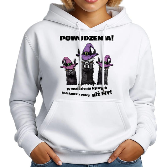 Bluza damska z kapturem na odejście z pracy - Powodzenia w znalezieniu lepszych koleżanek OP07 - StoryCups.pl