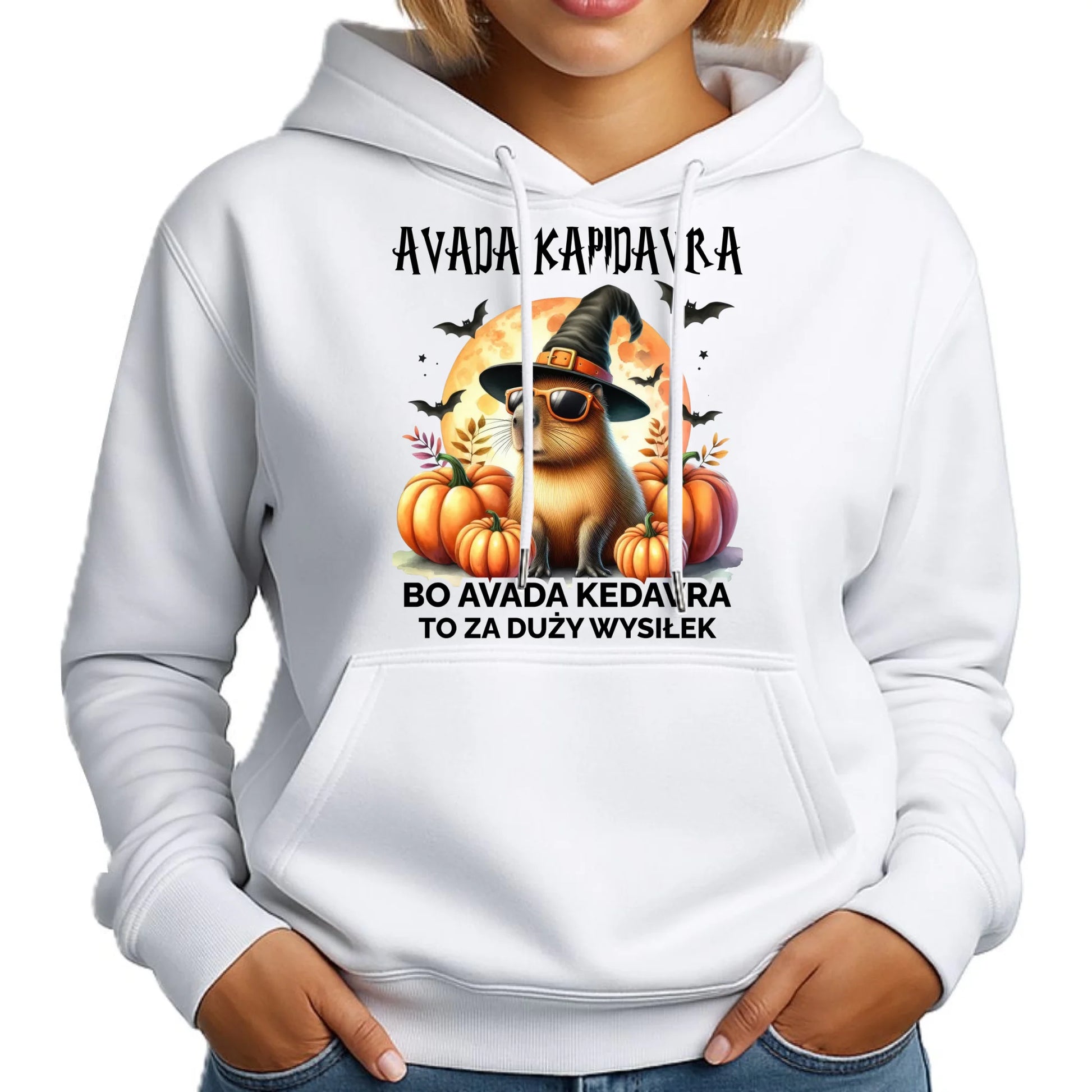 Bluza damska z kapturem halloweenowa - Kapibara - Avada Kapidavra HL21 - StoryCups.pl