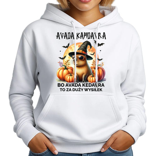 Bluza damska z kapturem halloweenowa - Kapibara - Avada Kapidavra HL21 - StoryCups.pl