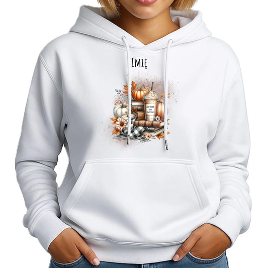 Bluza damska z kapturem jesienna - Książkara - personalizowana JS14 - StoryCups.pl