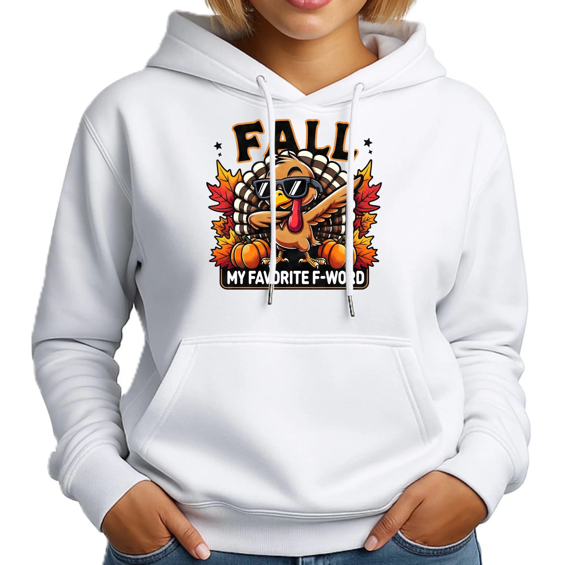 Bluza damska z kapturem jesieniara - FALL my favorite F-word JS11 - StoryCups.pl