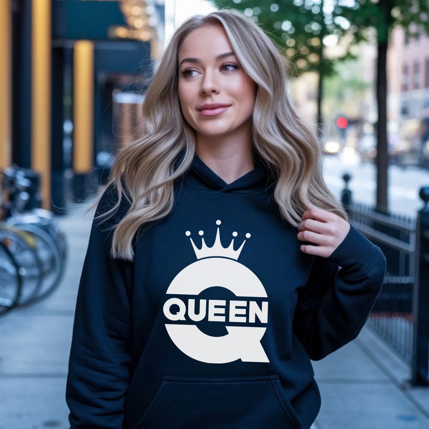 Bluza damska z kapturem - Queen W40 - StoryCups.pl