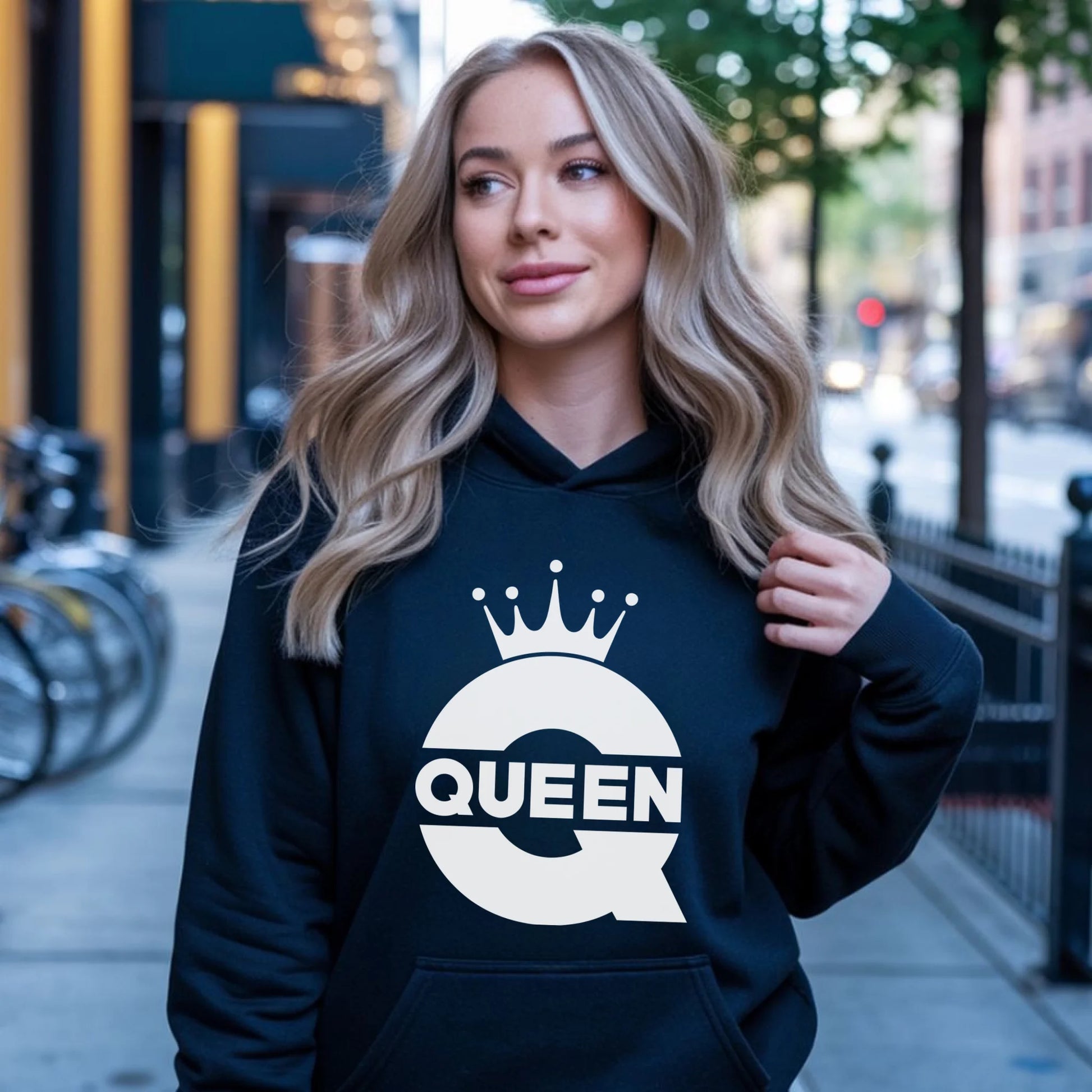 Bluza damska z kapturem - Queen W40 - StoryCups.pl