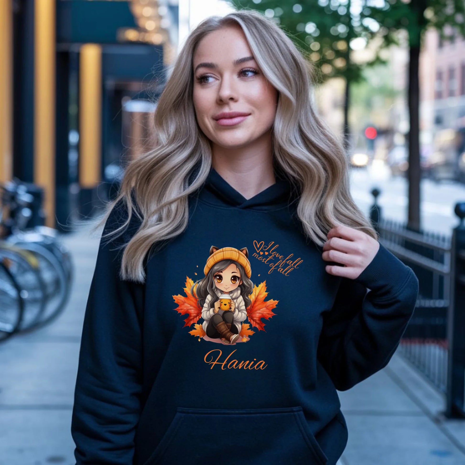 Bluza damska z kapturem jesieniara - Anime - personalizowana JS06 - StoryCups.pl