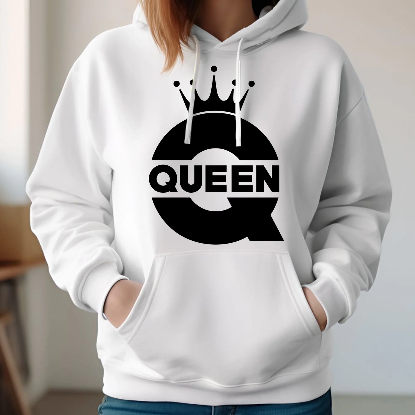 Bluza damska z kapturem - Queen W40 - StoryCups.pl