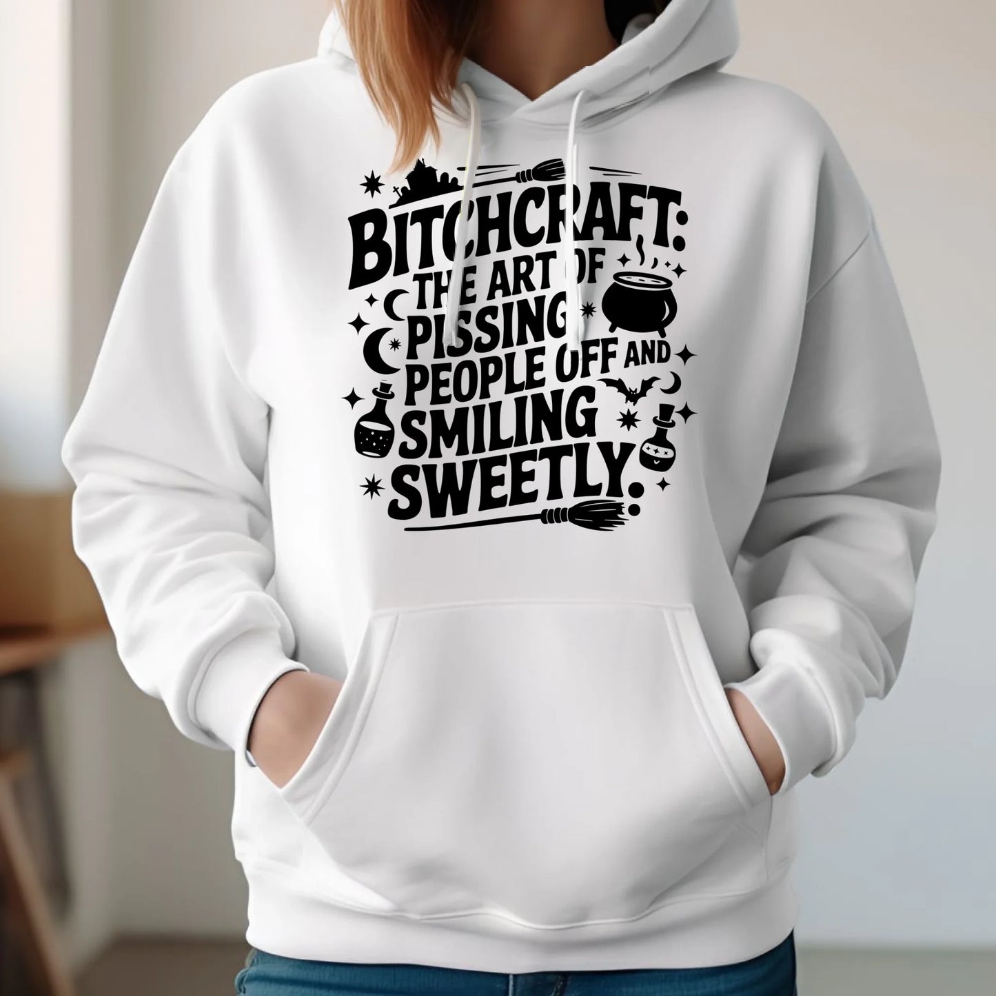 Bluza damska na Halloween - Bitchcraft HL25 - StoryCups.pl