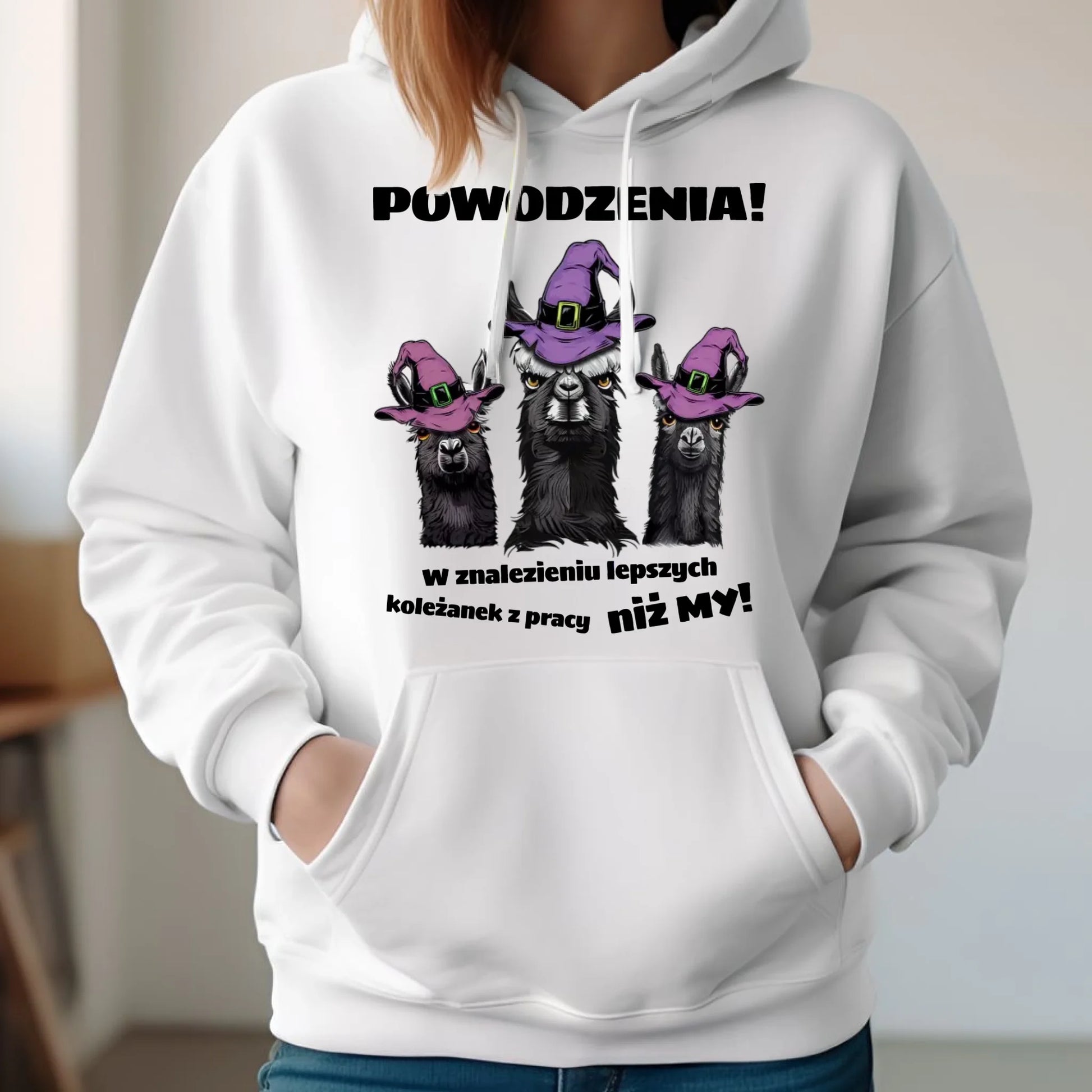 Bluza damska z kapturem na odejście z pracy - Powodzenia w znalezieniu lepszych koleżanek OP07 - StoryCups.pl