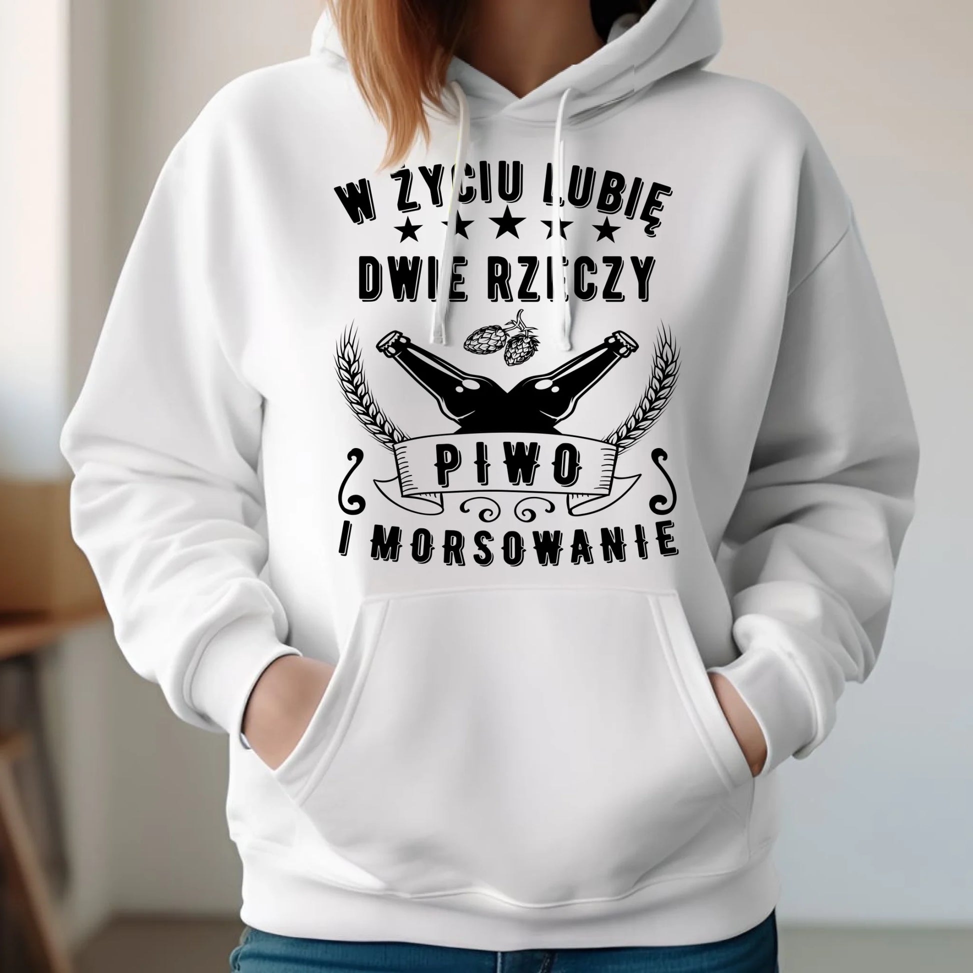 Bluza damska z kapturem - prezent dla morsa - Piwo i morsowanie - Mors HM09 - StoryCups.pl