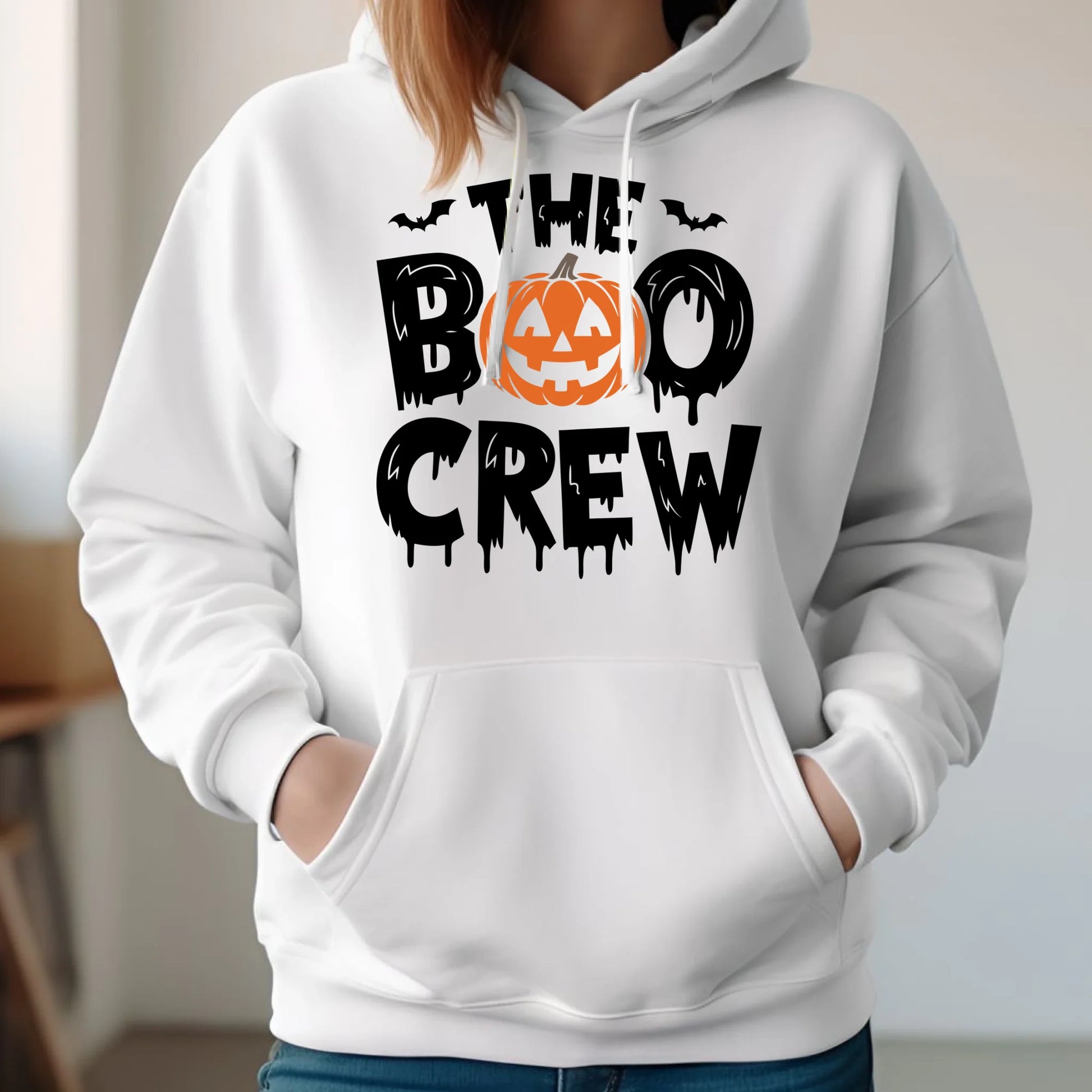 Bluza damska z kapturem na Halloween - The Boo Crew HL12 - StoryCups.pl