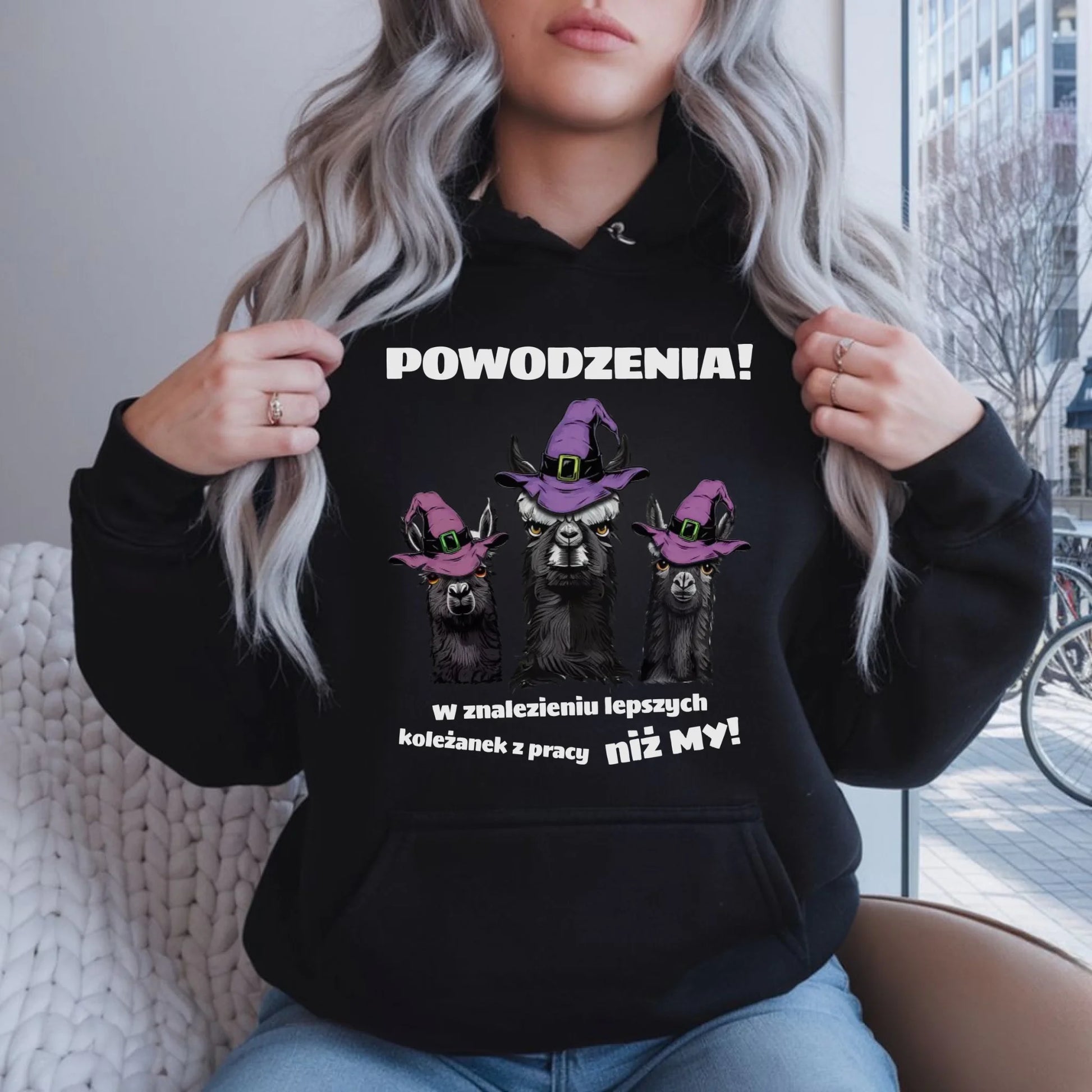 Bluza damska z kapturem na odejście z pracy - Powodzenia w znalezieniu lepszych koleżanek OP07 - StoryCups.pl