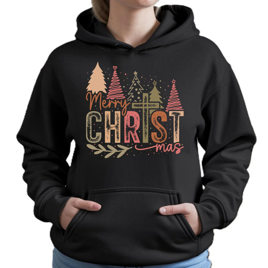 Bluza damska z kapturem świąteczna - Merry Christmas BN01