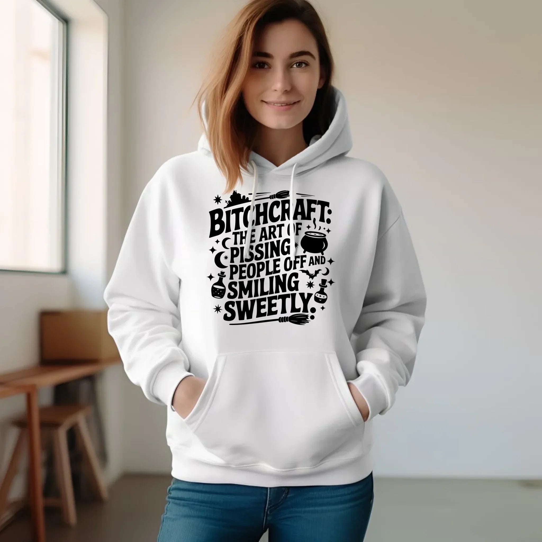 Bluza damska na Halloween - Bitchcraft HL25 - StoryCups.pl